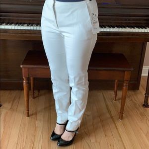 ZARA, NWT white elegant dressy pants, size-M